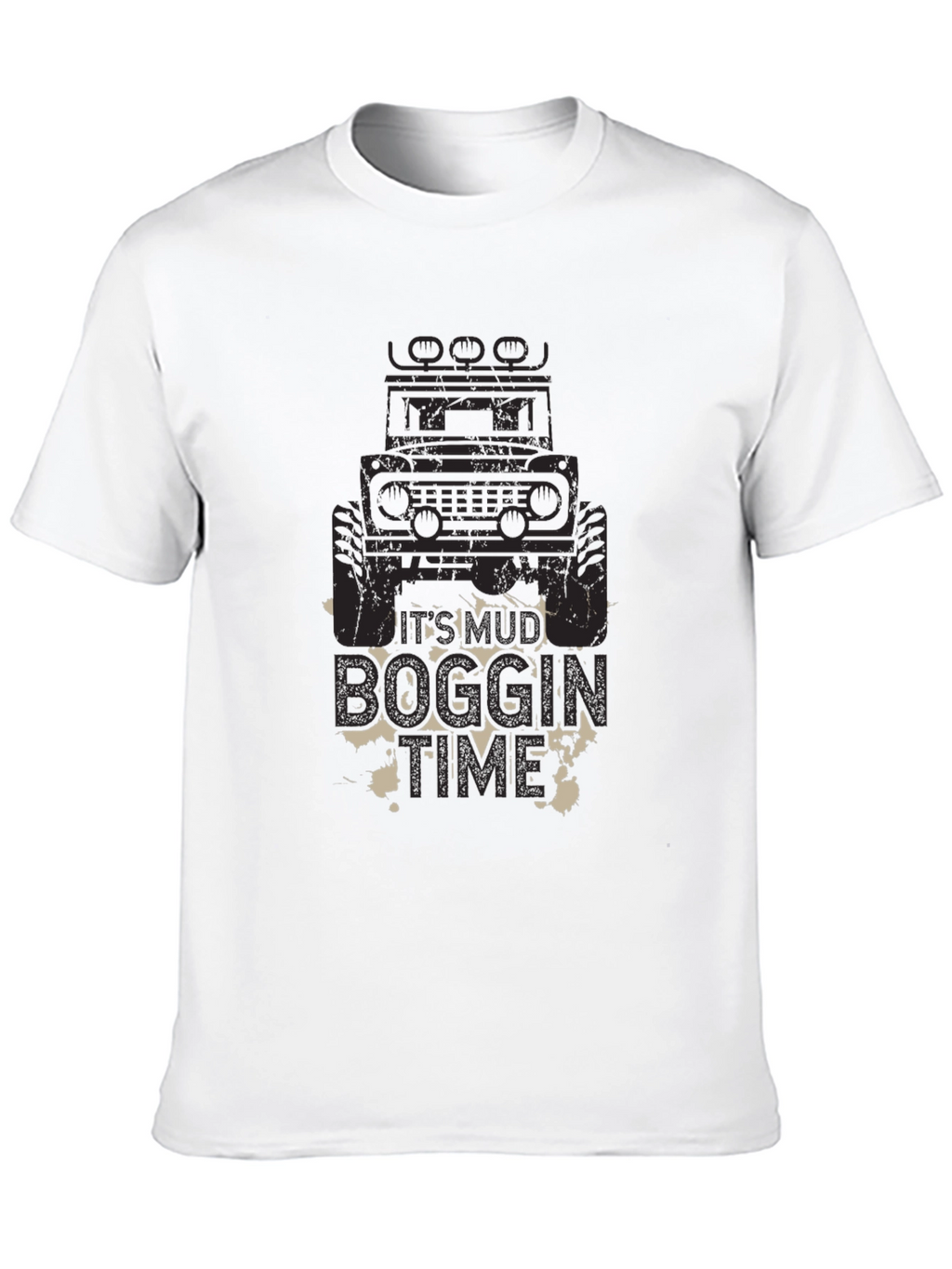 Mud Boggin Time Black Graphic Tee