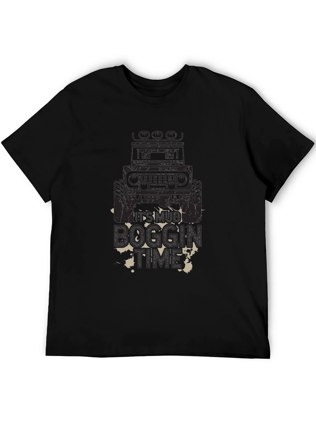 Mud Boggin Time Black Graphic Tee