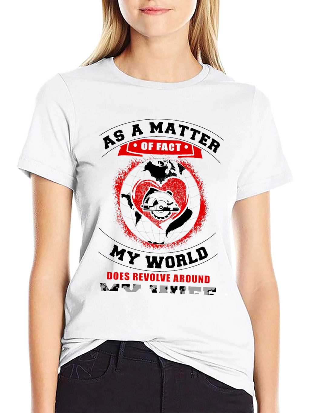 My World Revolves Around Saw Black T-Shirt