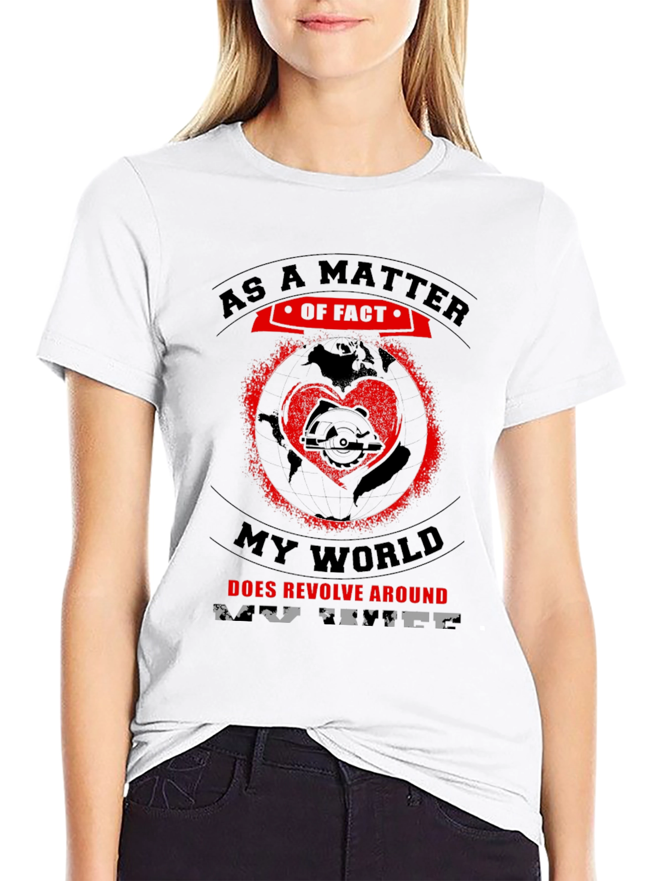 My World Revolves Around Saw Black T-Shirt