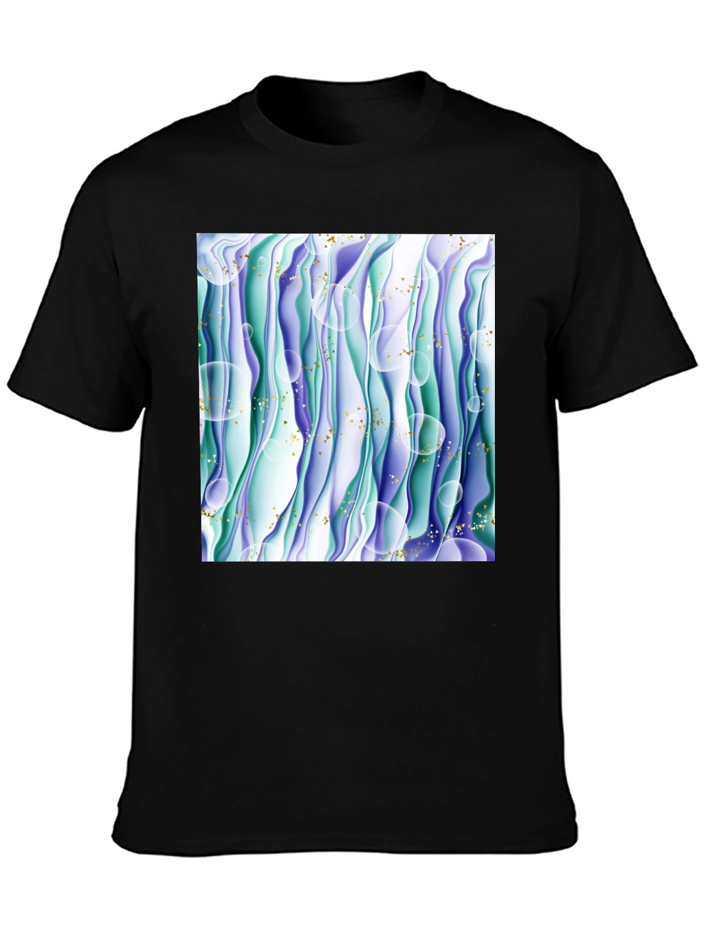Abstract Wave T-Shirt - Unique Graphic Tee