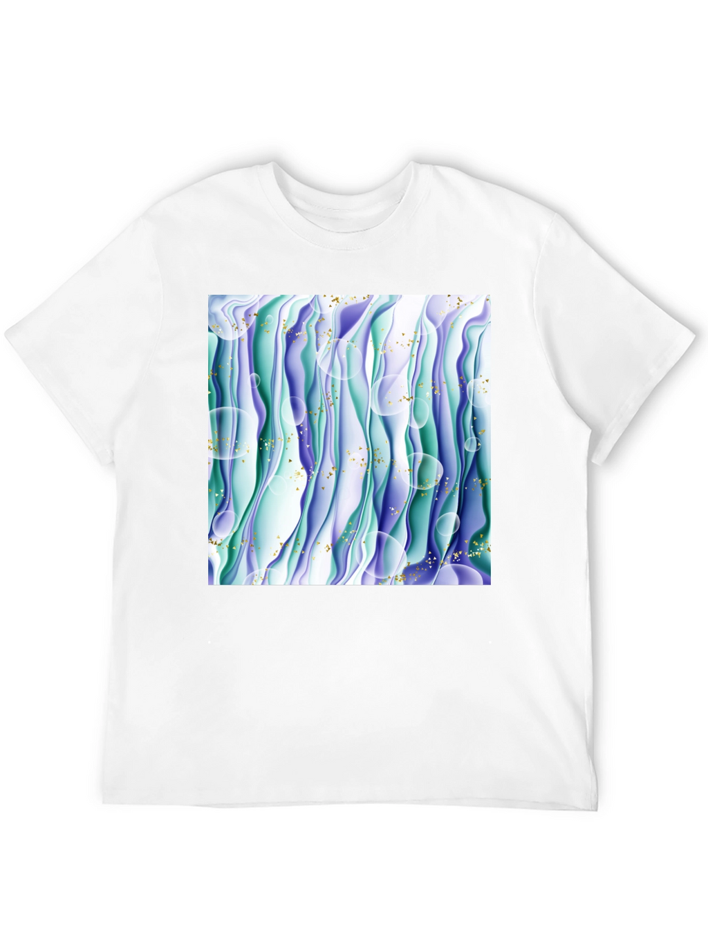 Abstract Wave T-Shirt - Unique Graphic Tee
