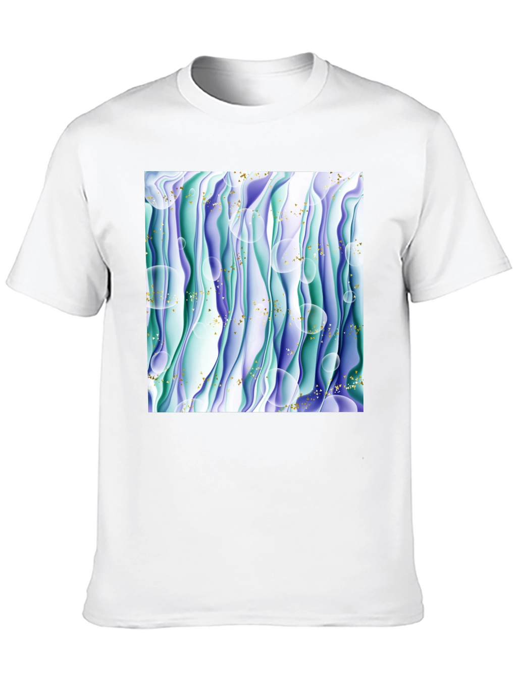 Abstract Wave T-Shirt - Unique Graphic Tee