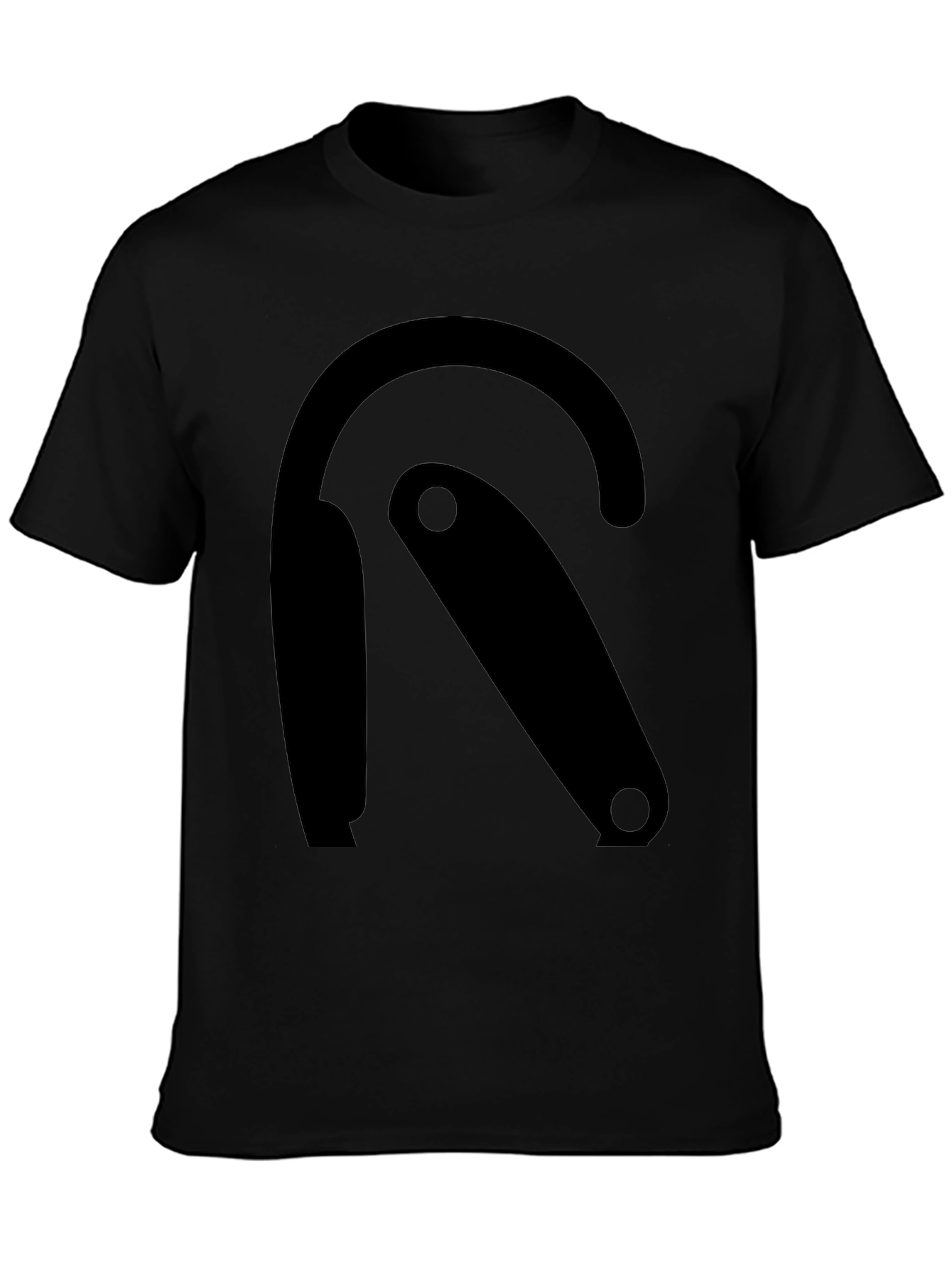 Modern Graphic Tee - Black R Design
