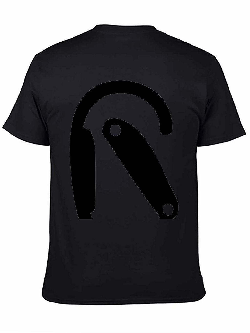 Modern Graphic Tee - Black R Design