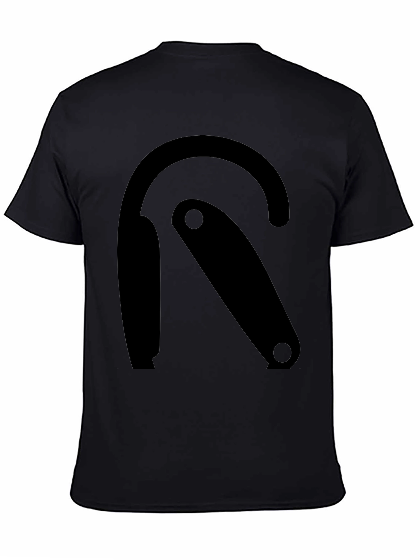 Modern Graphic Tee - Black R Design