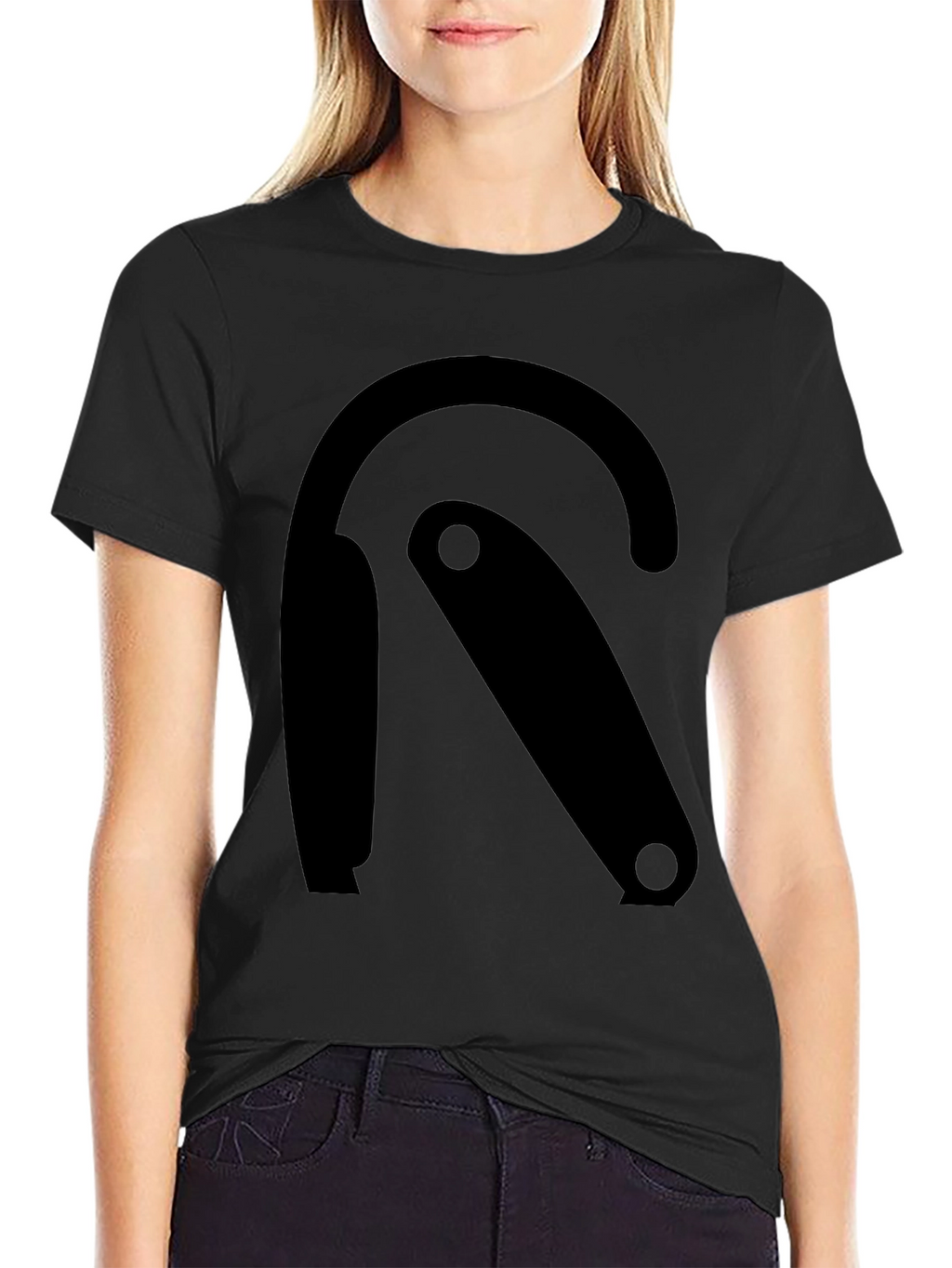 Modern Graphic Tee - Black R Design