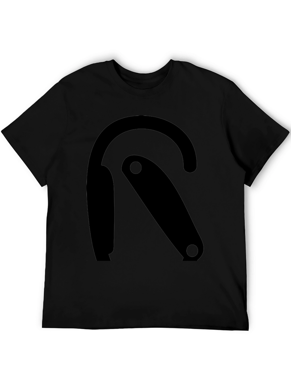 Modern Graphic Tee - Black R Design