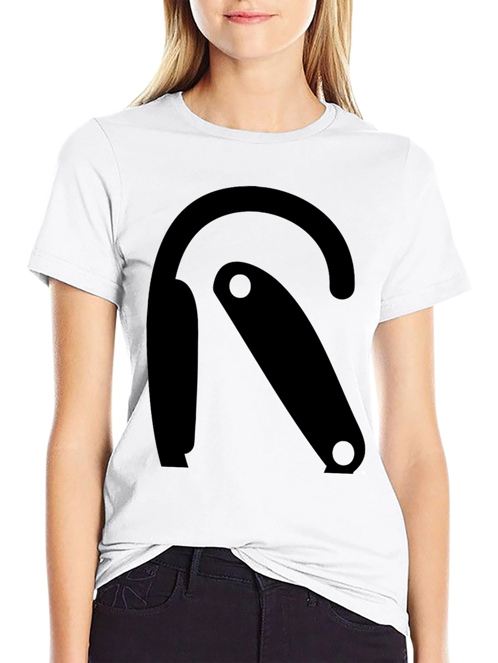 Modern Graphic Tee - Black R Design