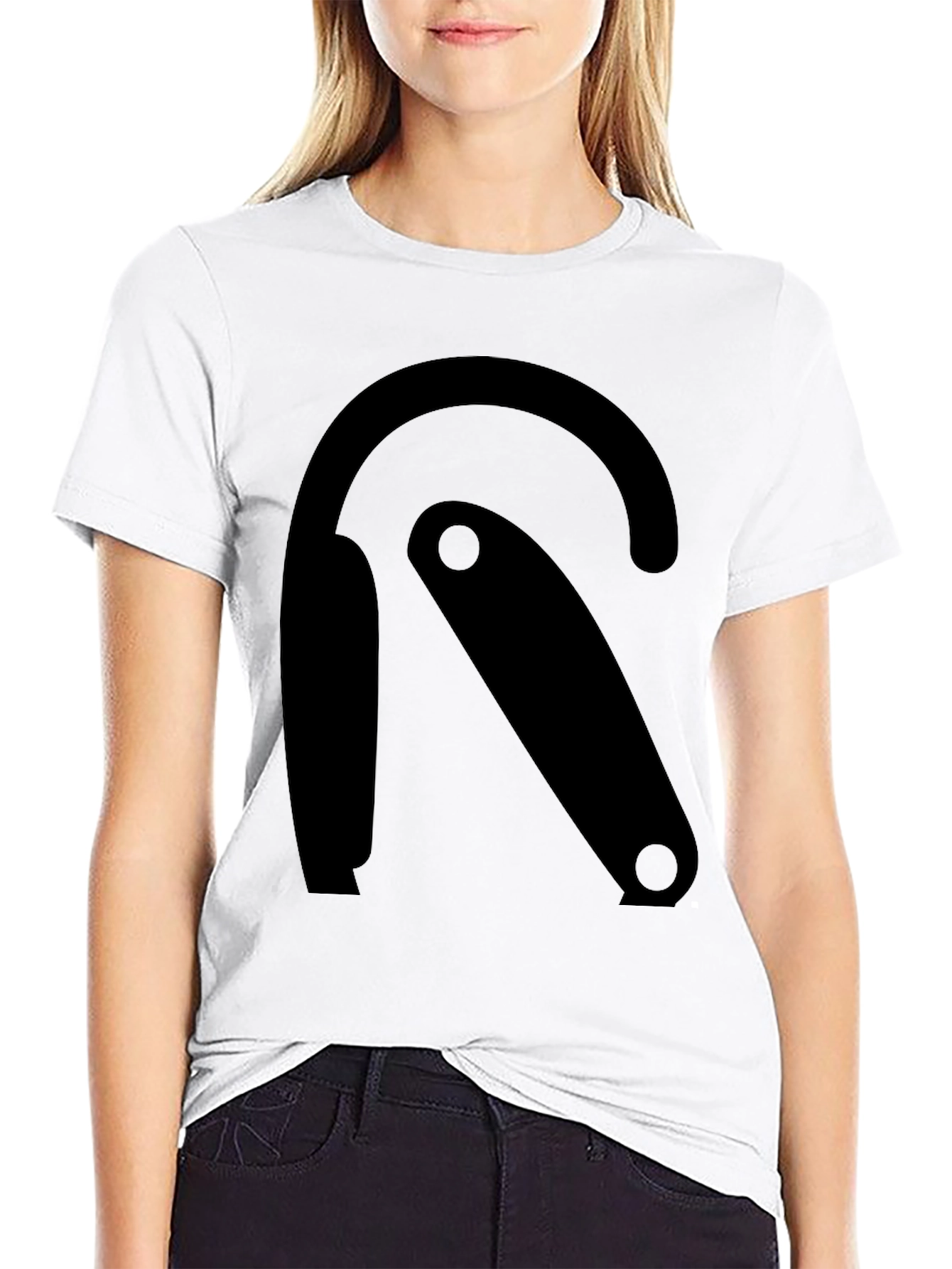 Modern Graphic Tee - Black R Design