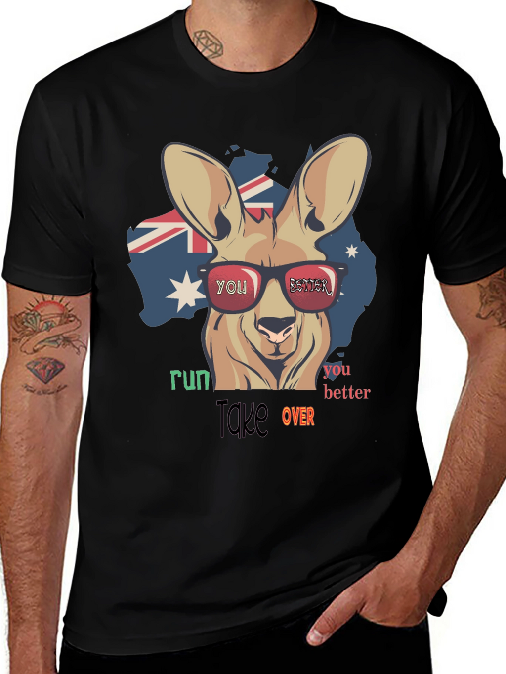 Australia Kangaroo Run Take Over T-Shirt