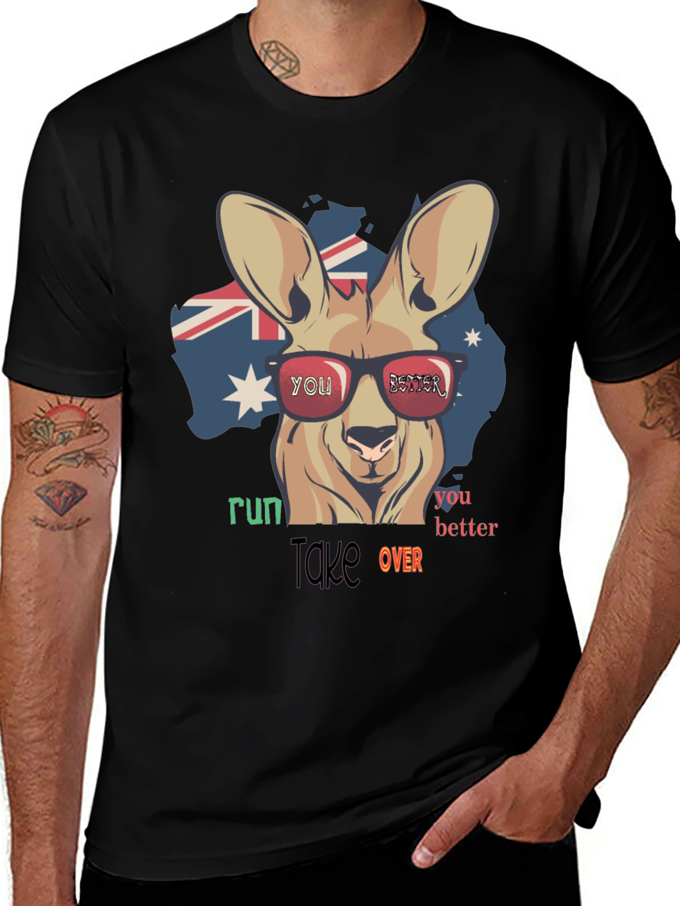 Australia Kangaroo Run Take Over T-Shirt