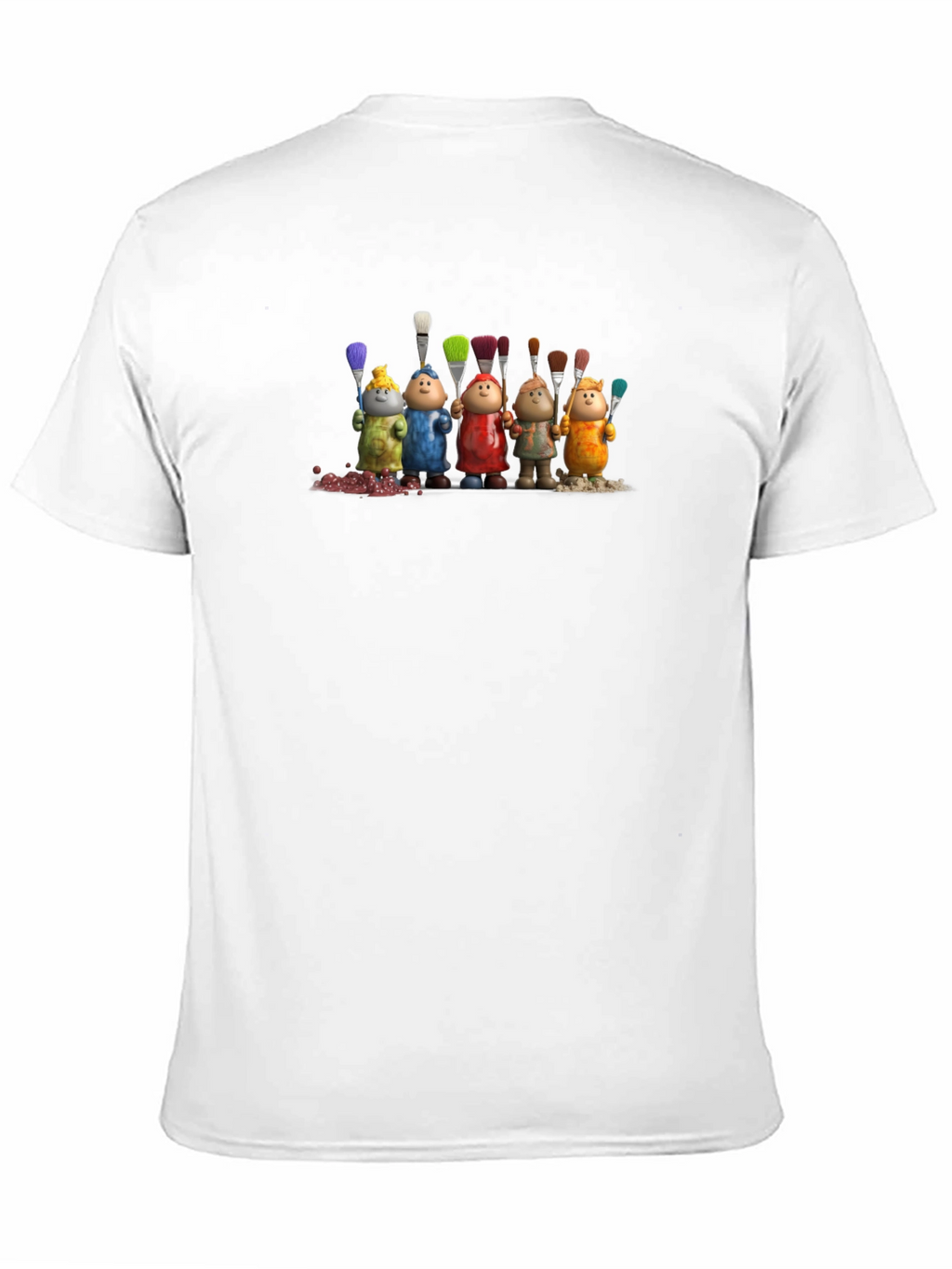 Artistic Paintbrush Pals Graphic T-Shirt