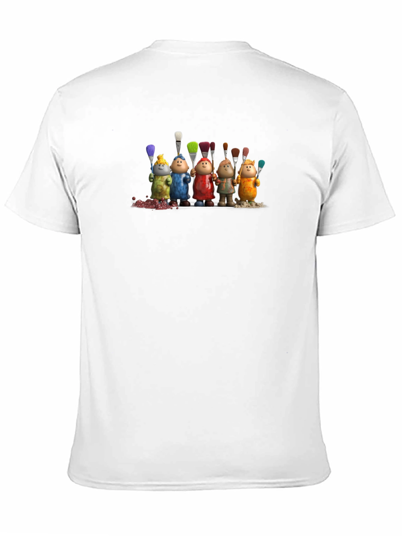 Artistic Paintbrush Pals Graphic T-Shirt