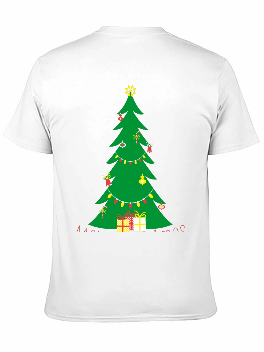 Festive Christmas Tree Graphic Tee - Holiday Style