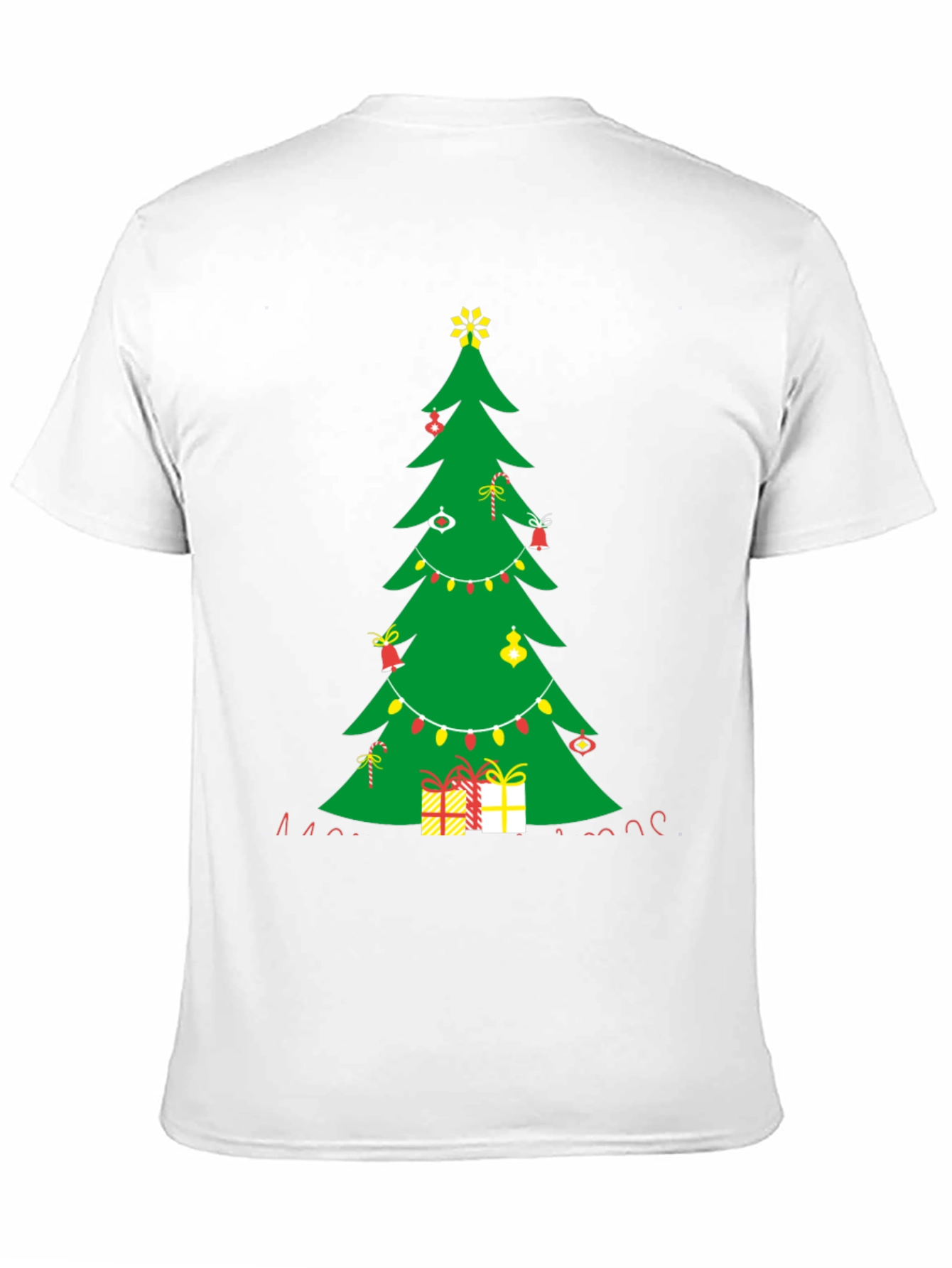 Festive Christmas Tree Graphic Tee - Holiday Style