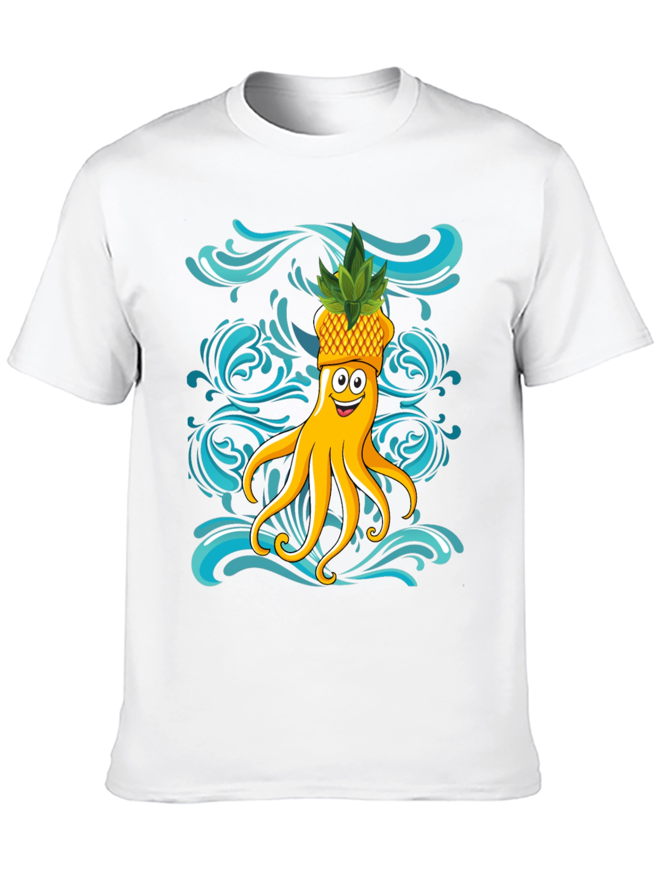 Octopus Pineapple T-Shirt - Fun Summer Design