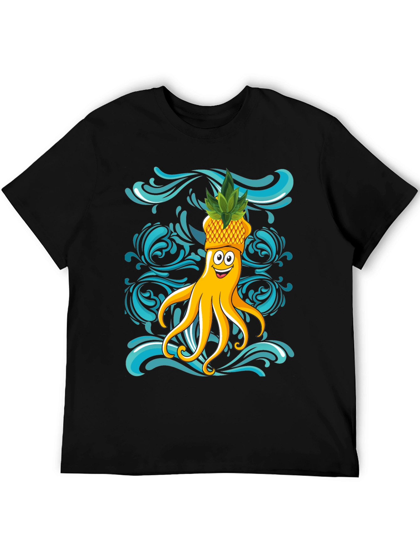 Octopus Pineapple T-Shirt - Fun Summer Design