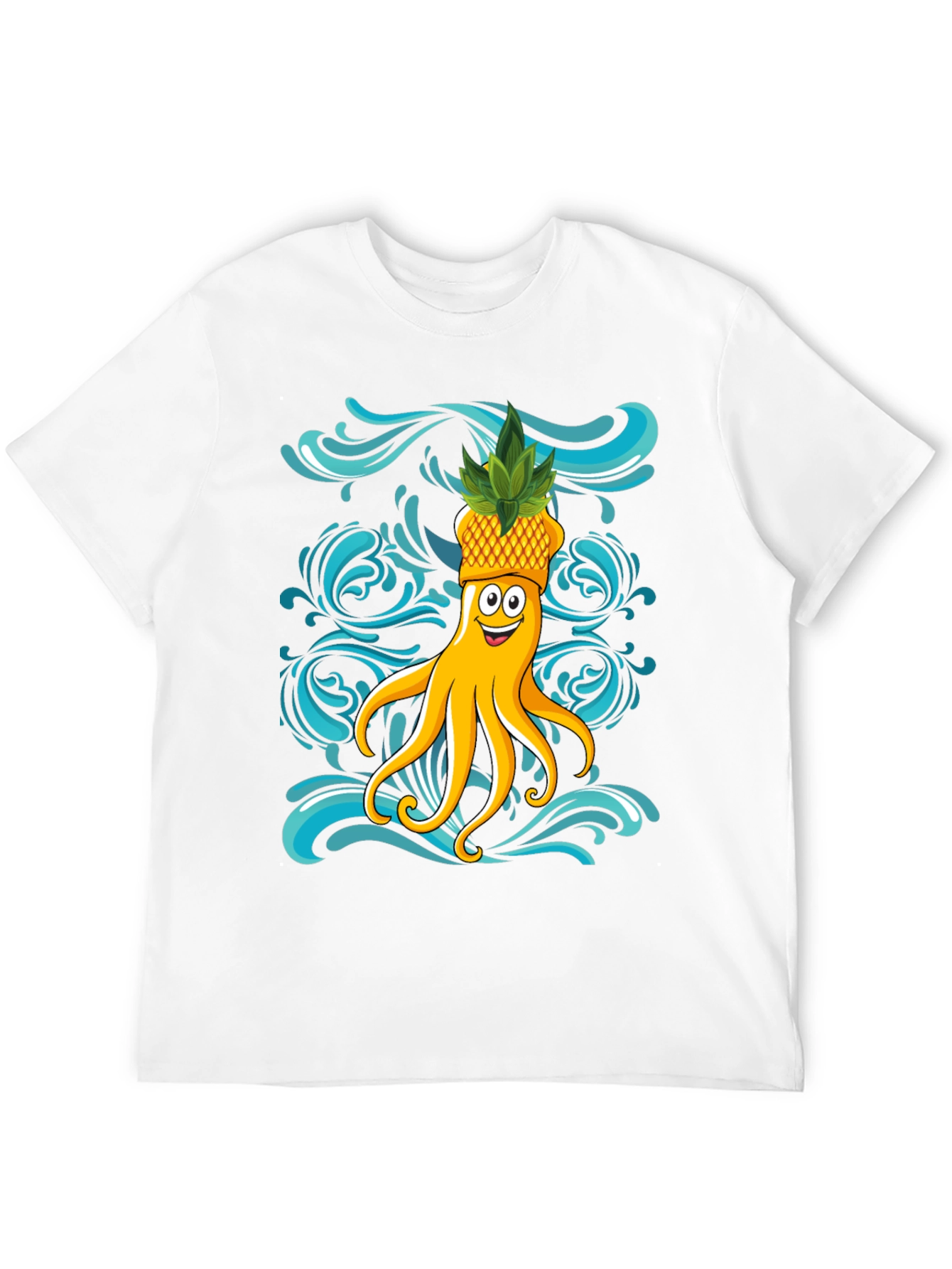 Octopus Pineapple T-Shirt - Fun Summer Design