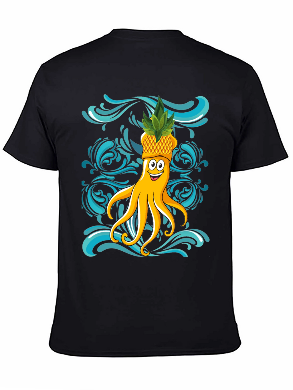 Octopus Pineapple T-Shirt - Fun Summer Design