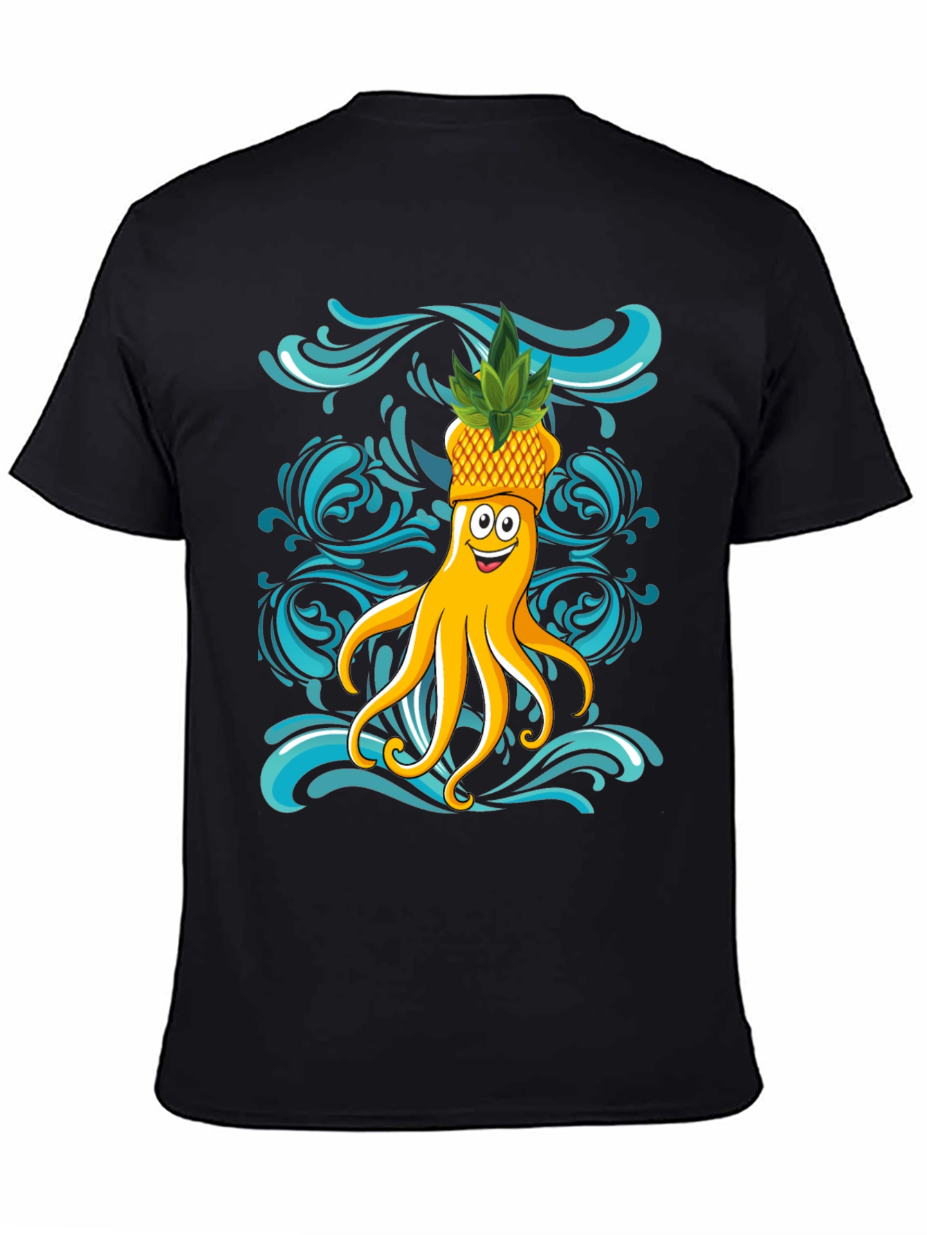 Octopus Pineapple T-Shirt - Fun Summer Design