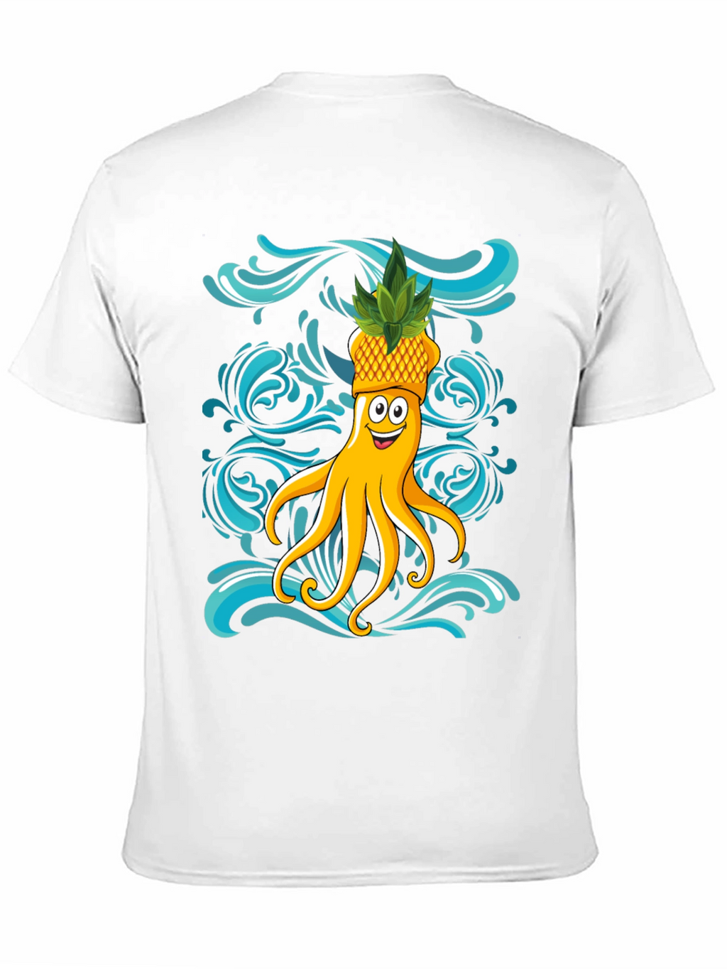 Octopus Pineapple T-Shirt - Fun Summer Design