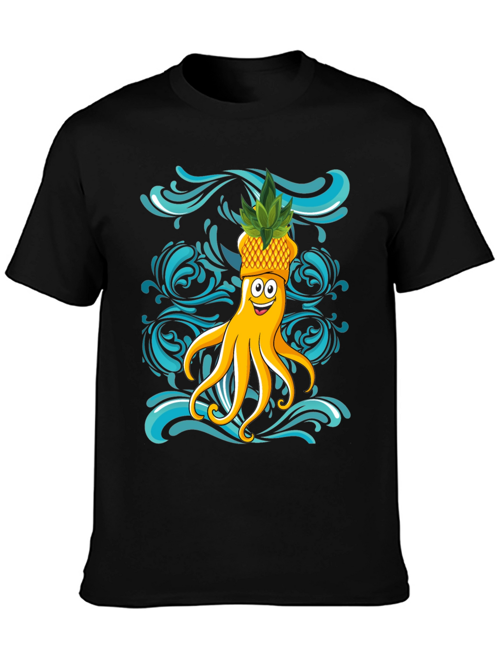 Octopus Pineapple T-Shirt - Fun Summer Design