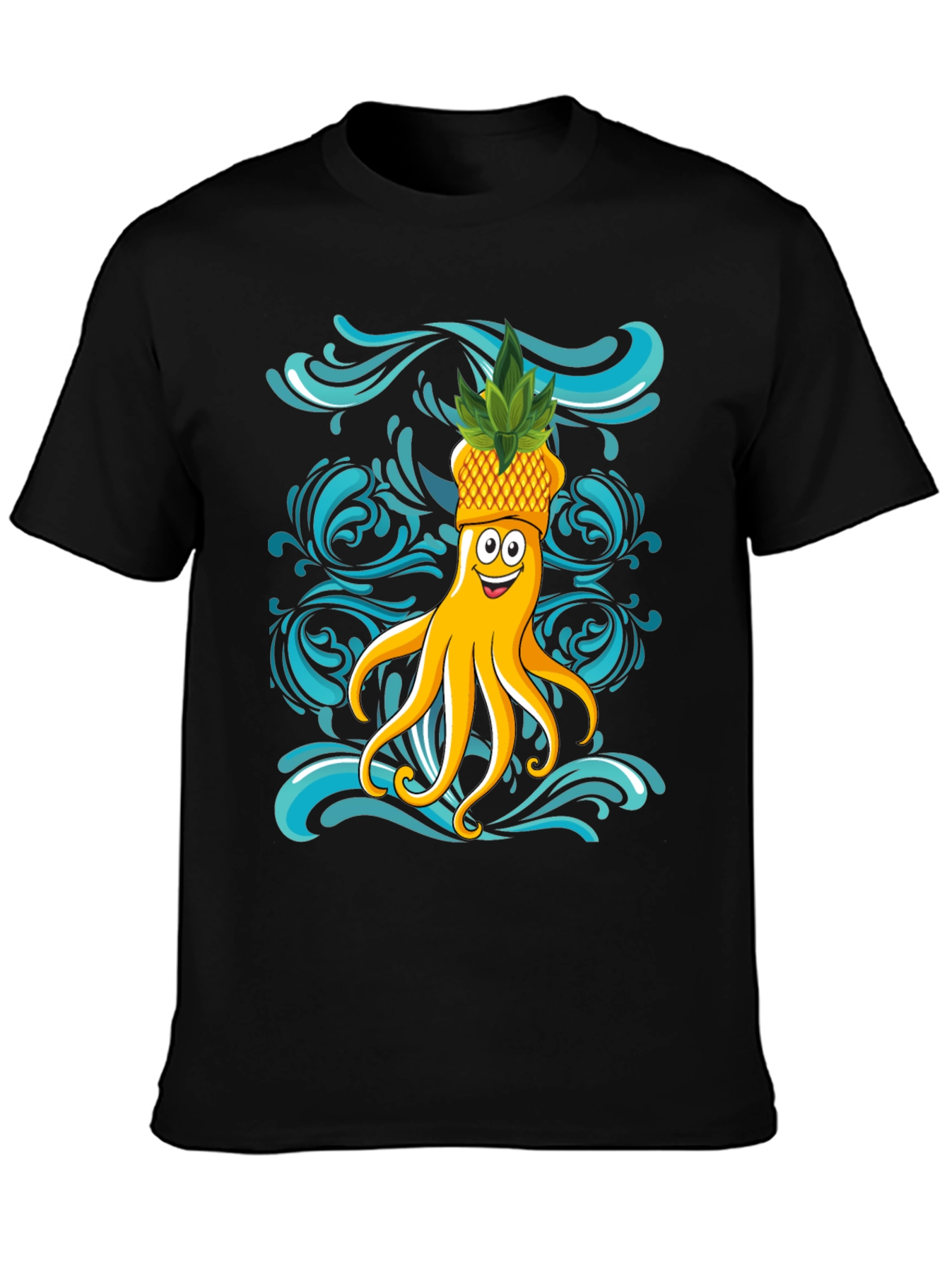 Octopus Pineapple T-Shirt - Fun Summer Design
