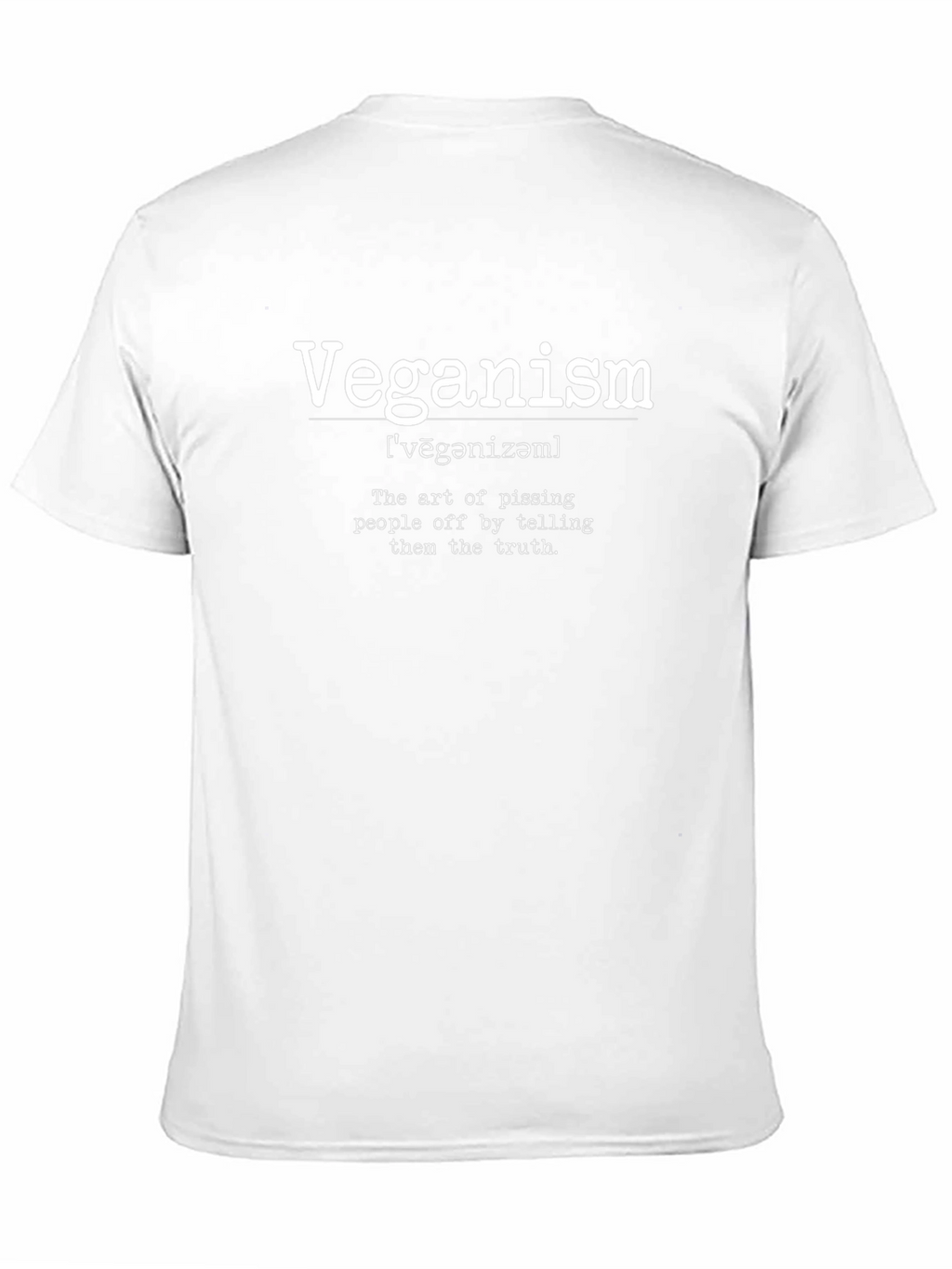 Veganism Definition T-Shirt Funny Sarcastic Vegan Tee