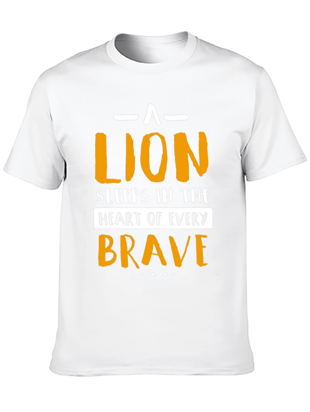 Brave Lion Graphic T-Shirt - Black