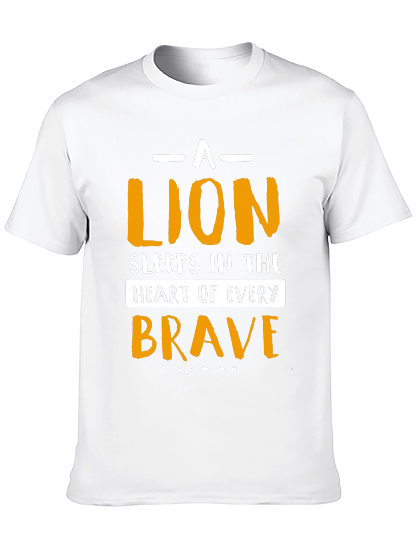 Brave Lion Graphic T-Shirt - Black