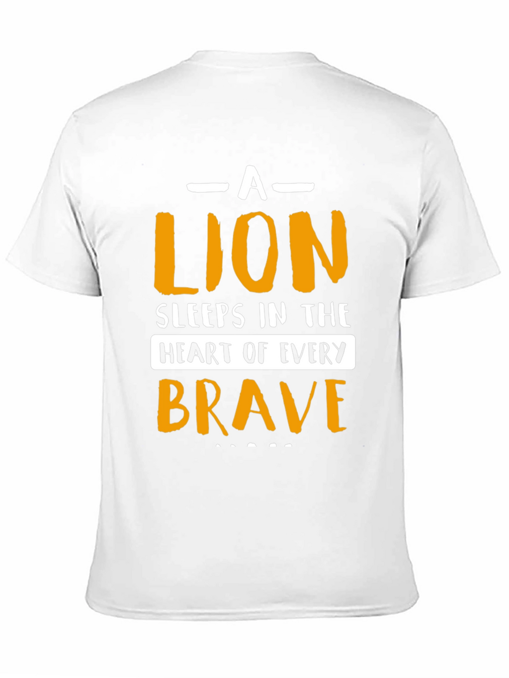 Brave Lion Graphic T-Shirt - Black