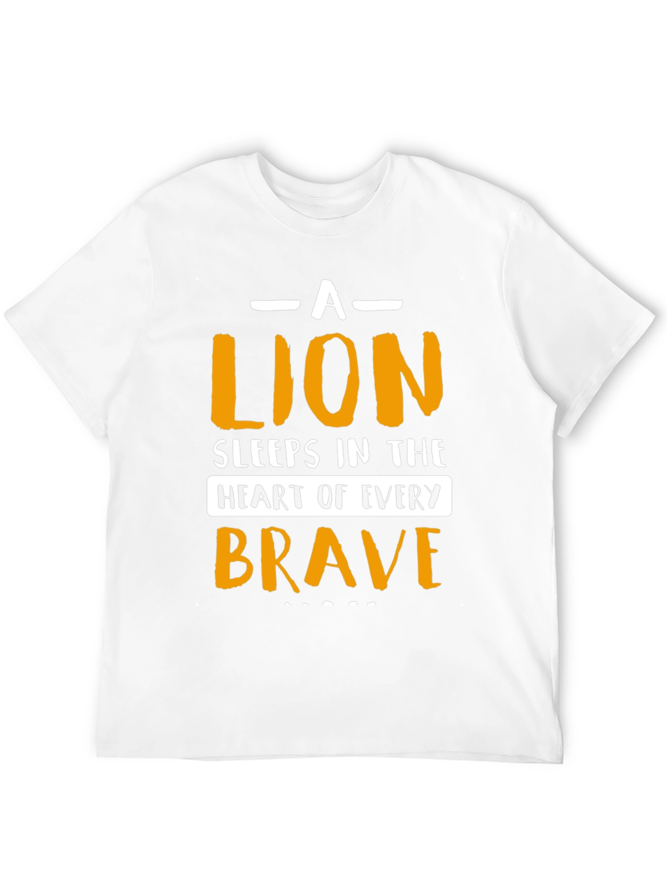Brave Lion Graphic T-Shirt - Black
