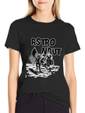 Astronaut Graphic Print Tee - Lunar Landing