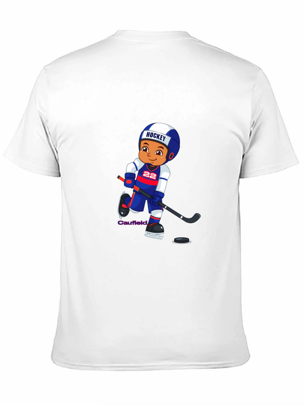 Hockey Cartoon Graphic T-Shirt