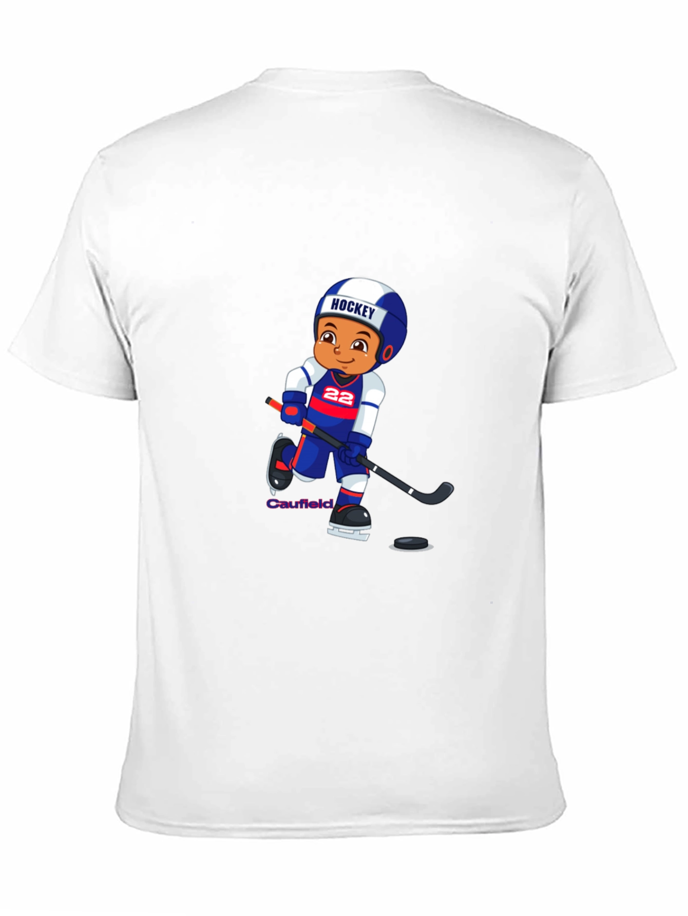 Hockey Cartoon Graphic T-Shirt