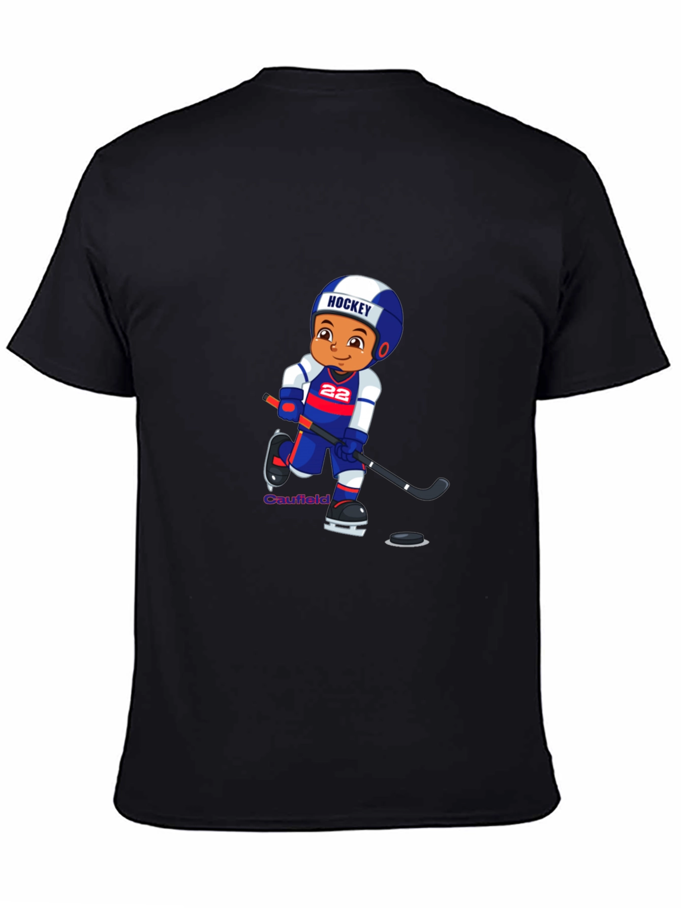 Hockey Cartoon Graphic T-Shirt