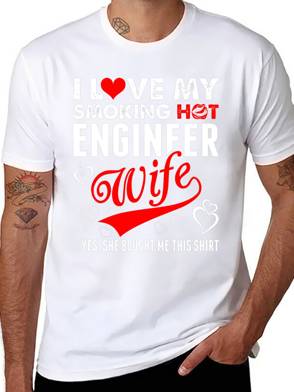 I Love My Engineer Wife Graphic T-Shirt