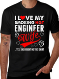 I Love My Engineer Wife Graphic T-Shirt
