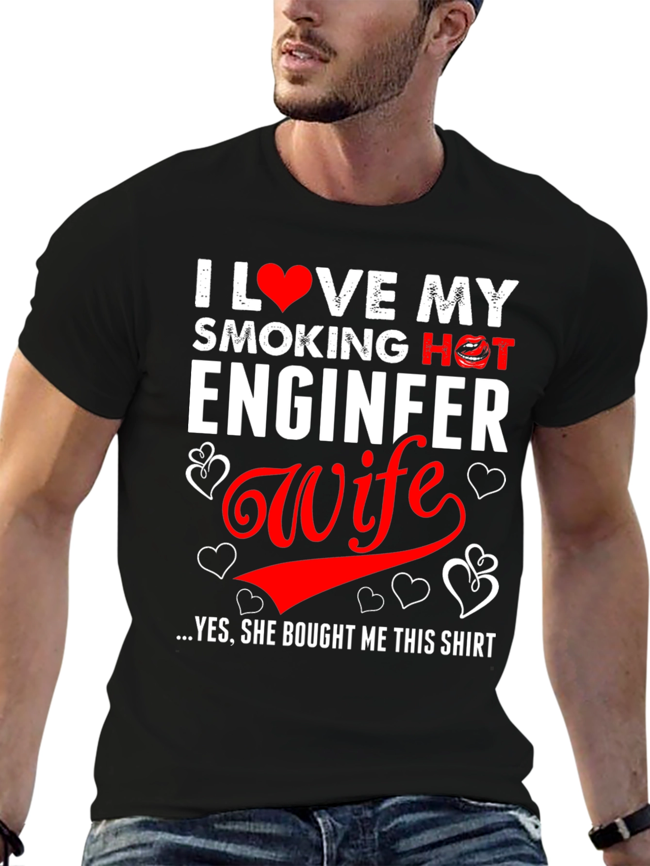 I Love My Engineer Wife Graphic T-Shirt