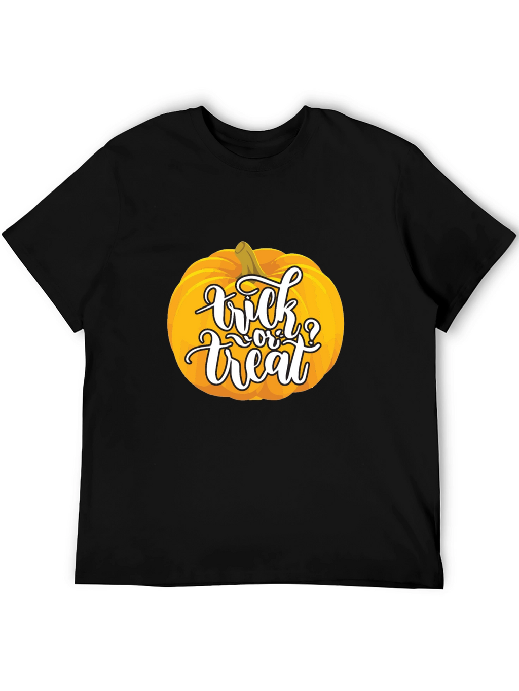 Halloween Pumpkin Trick or Treat Black T-Shirt