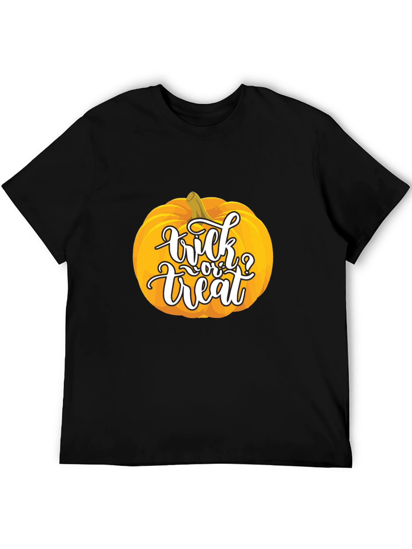 Halloween Pumpkin Trick or Treat Black T-Shirt