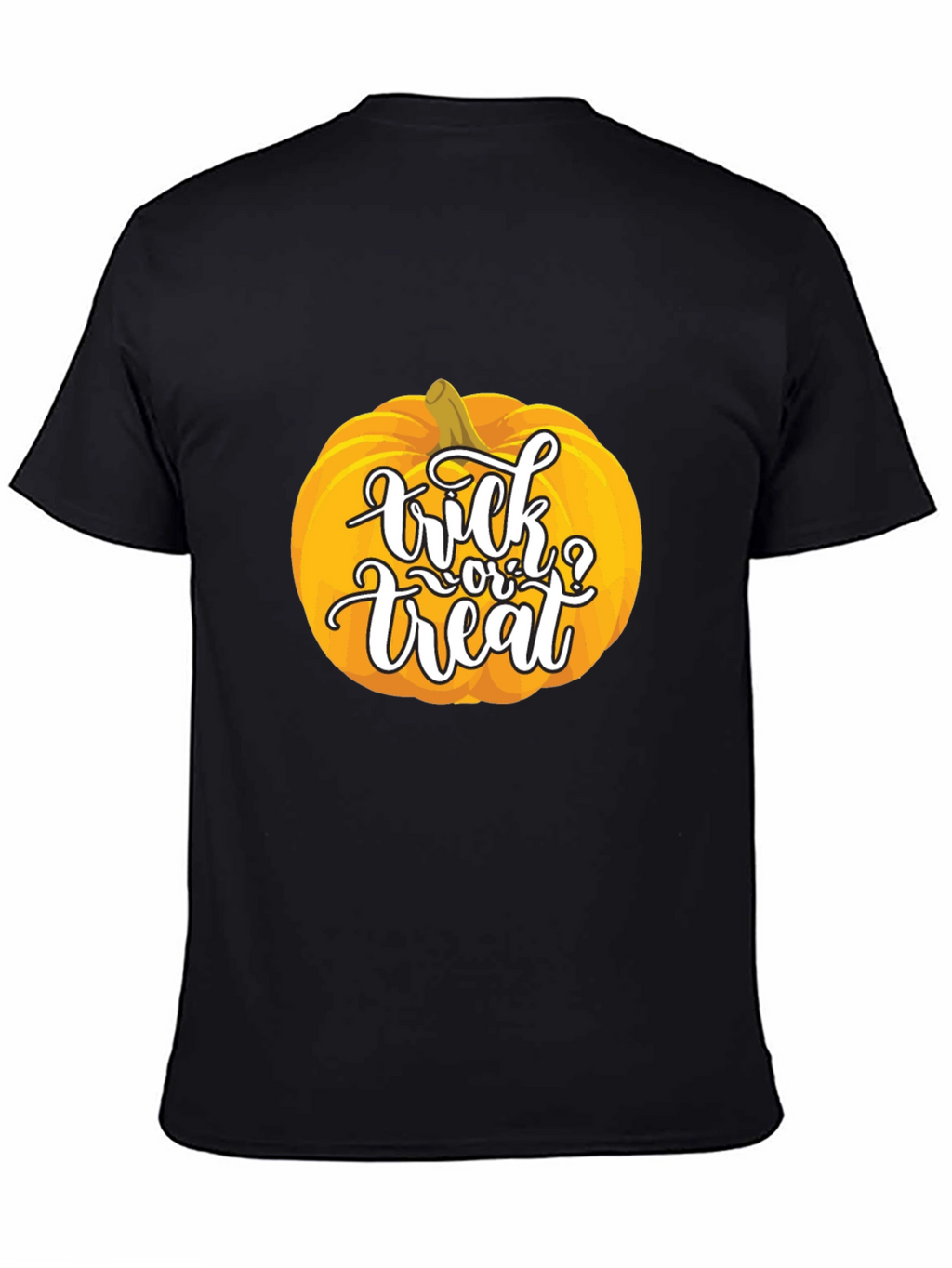 Halloween Pumpkin Trick or Treat Black T-Shirt