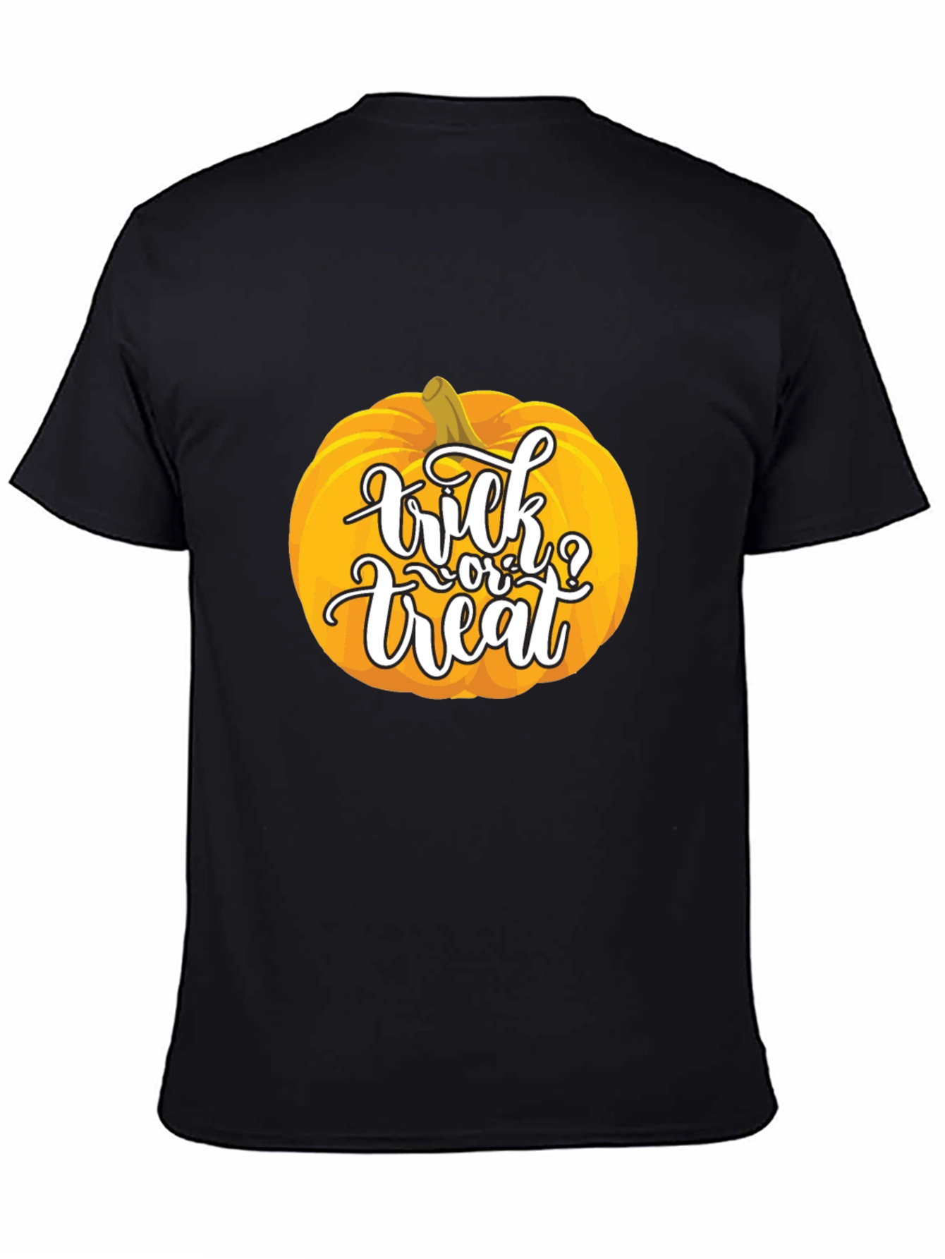 Halloween Pumpkin Trick or Treat Black T-Shirt