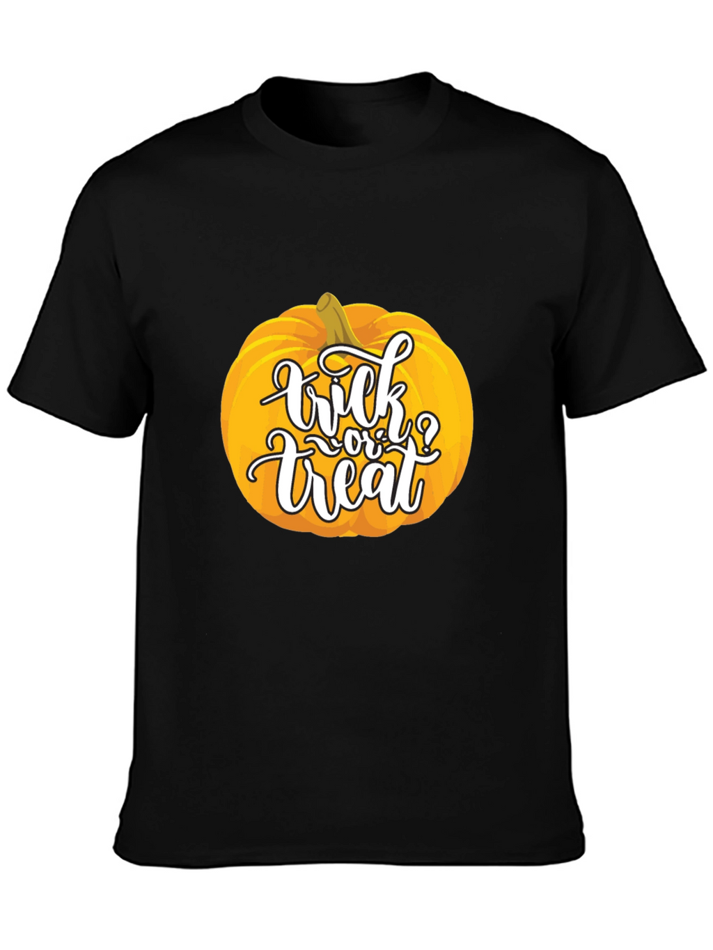 Halloween Pumpkin Trick or Treat Black T-Shirt