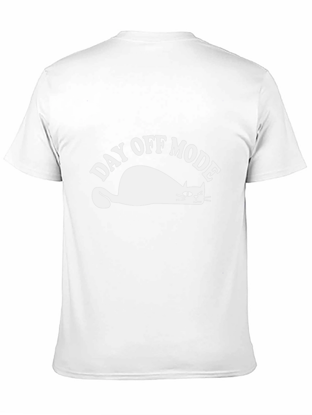 Day Off Mode T-Shirt - Relaxed Lazy Cat Design