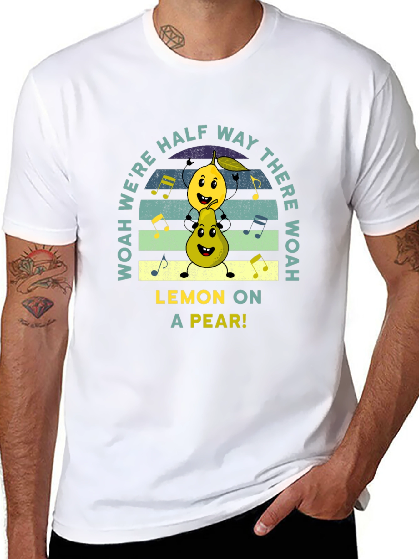 Lemon on a Pear T-Shirt - Musical Fruit Fun!
