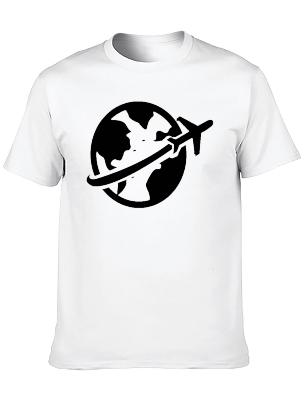 Travel Globe Graphic Tee - Black
