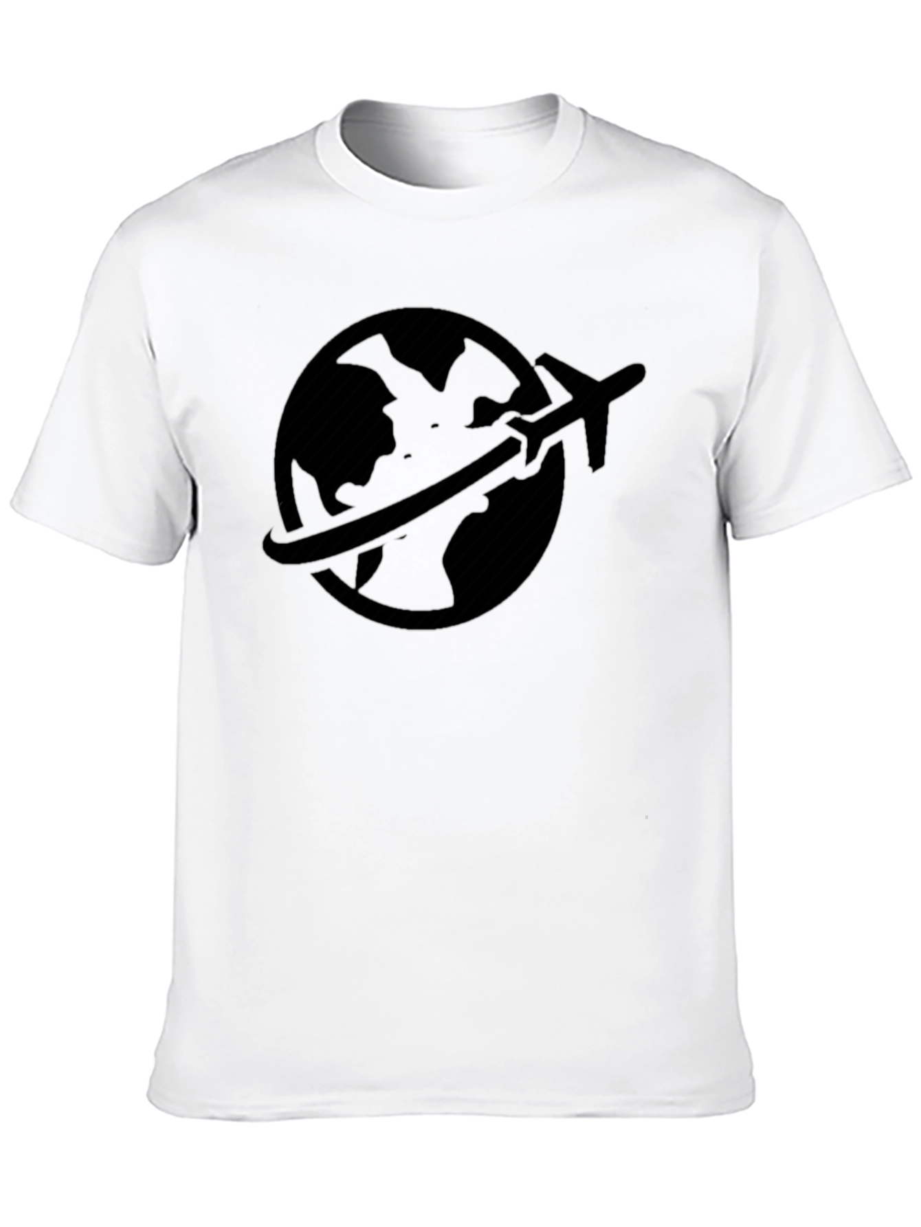 Travel Globe Graphic Tee - Black