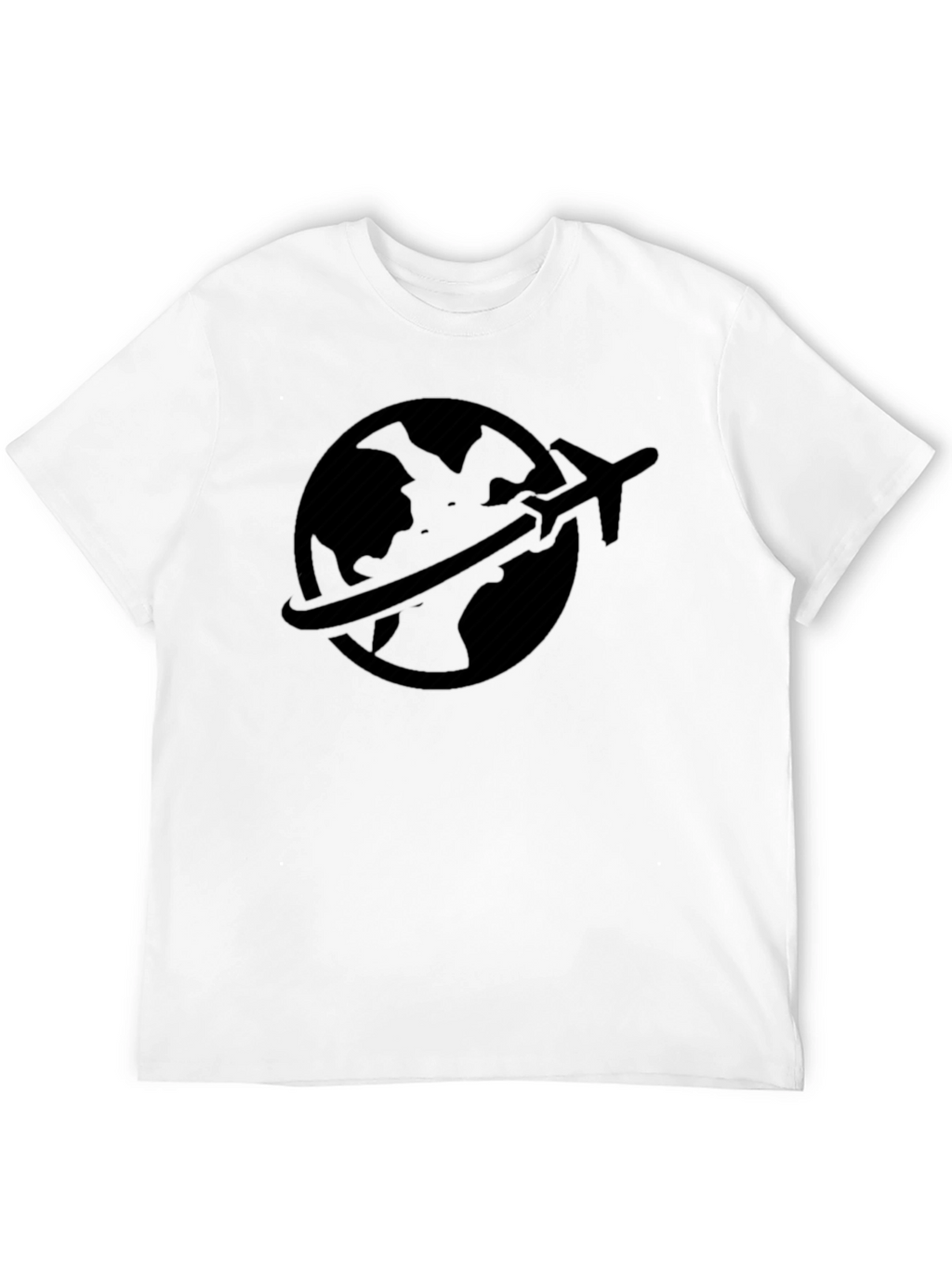 Travel Globe Graphic Tee - Black